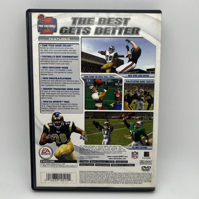 Madden NFL 2003 PS2 (Sony PlayStation 2, 2002) Complete with Manual And Case