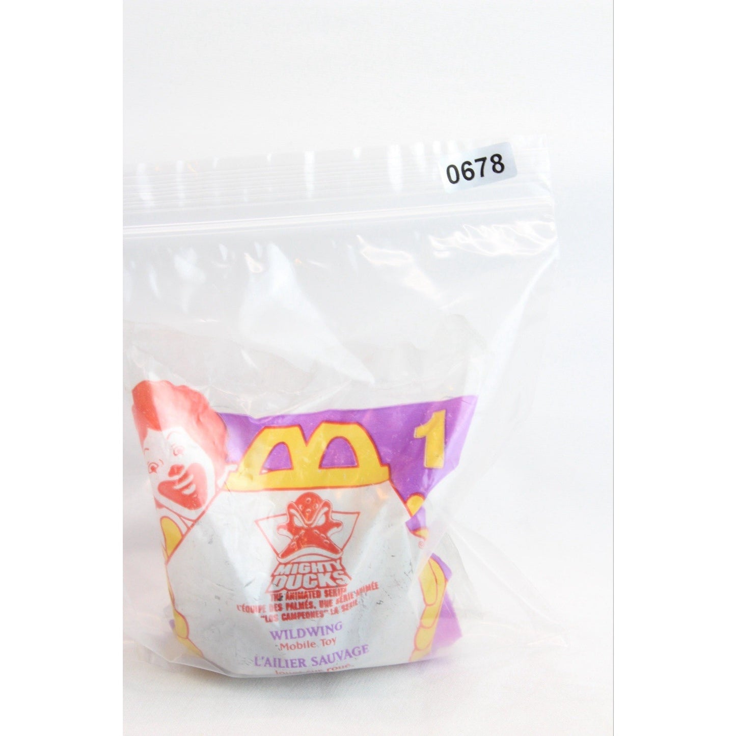 Mighty Ducks Mcdonalds Happy Meal Toy Wildwing #00 1996 Vintage 1 Series New