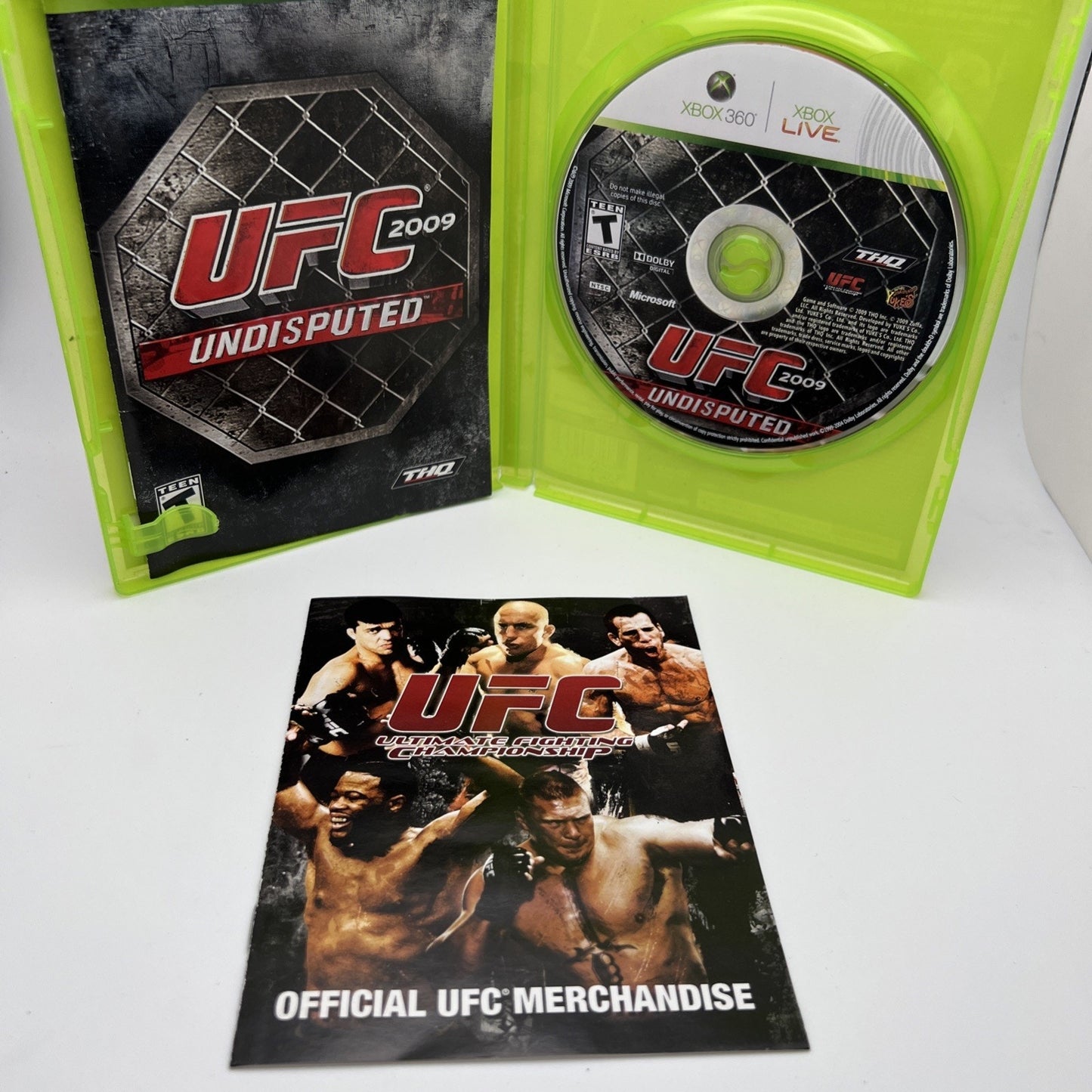UFC 2009 Undisputed Microsoft Xbox 360 Complete With Manual And Case Used