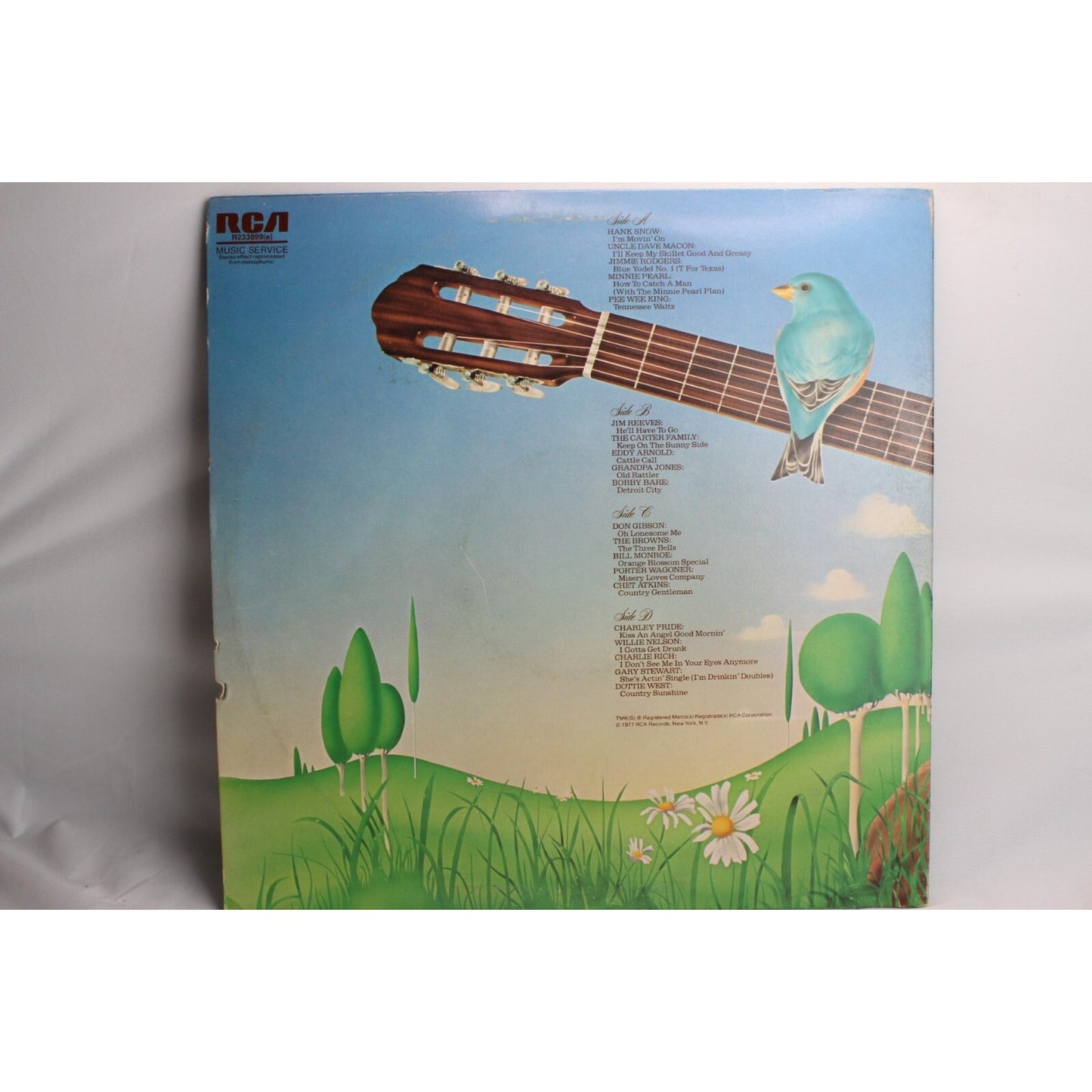 Country Gold Vinyl Record Used