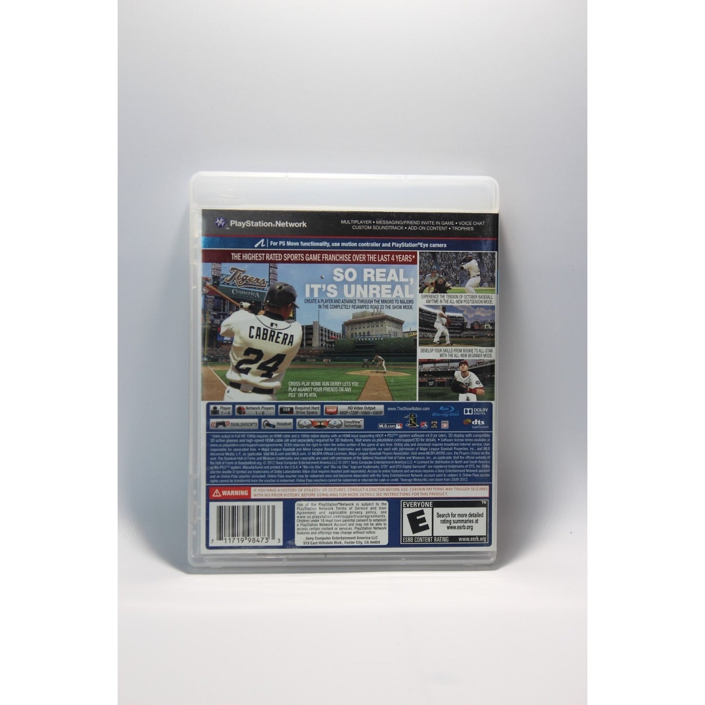 MLB 13 The Show PlayStation 3 PS3 Tested Video Game Used Baseball Sports