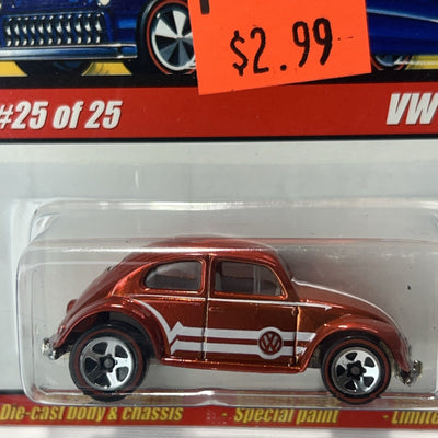 Hot Wheels Classics Series 1 Limited Edition Special VW BUG Orange #25/25
