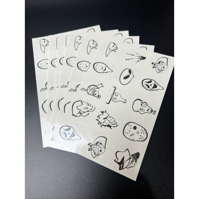 Rare Vintage Kellogg Cereal Temporary Tattoos Halloween Theme Tattoo 6 Pack