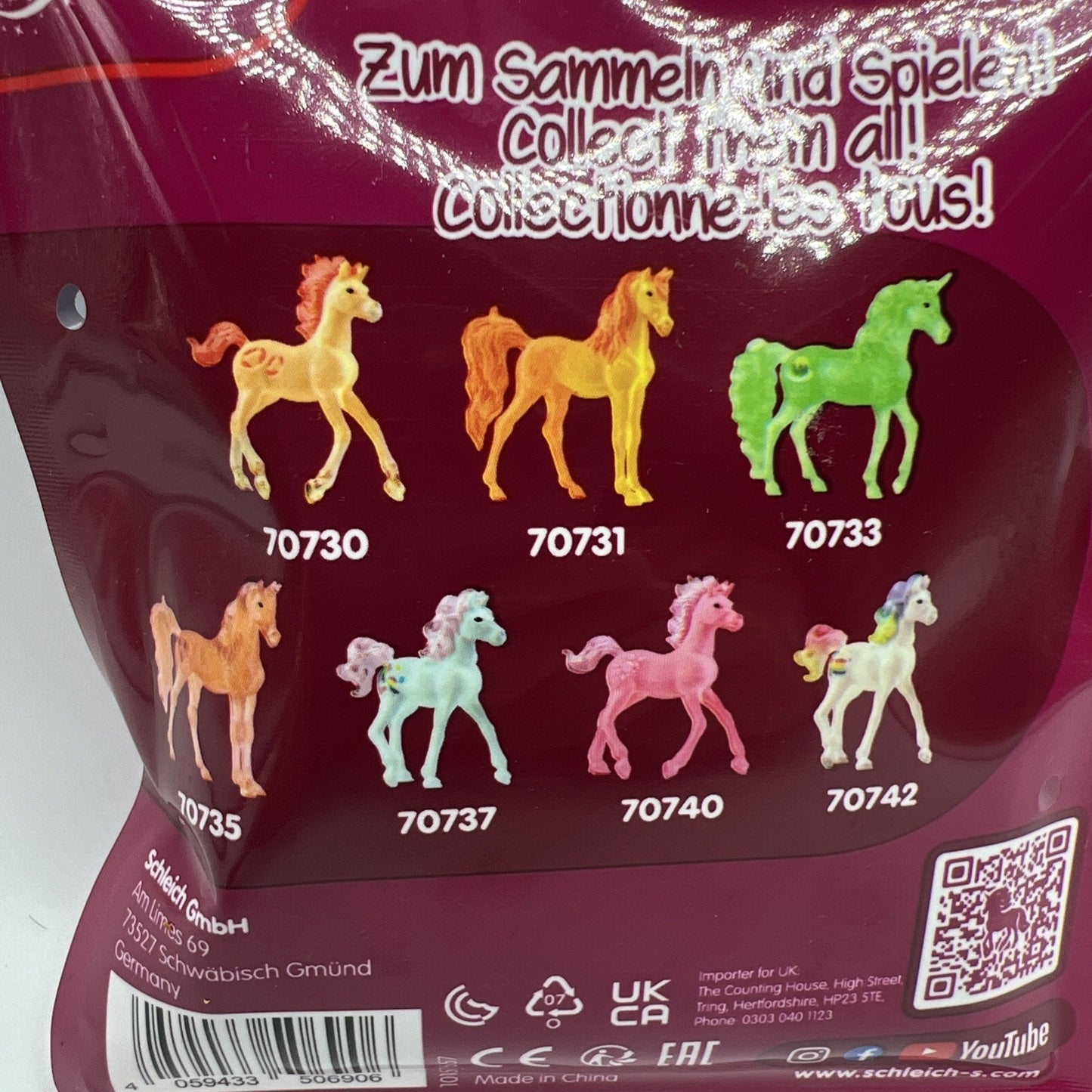 Schleich Bayala Series 4 Bubblegum Unicorn Animal Figure 70740 Pink Horse New