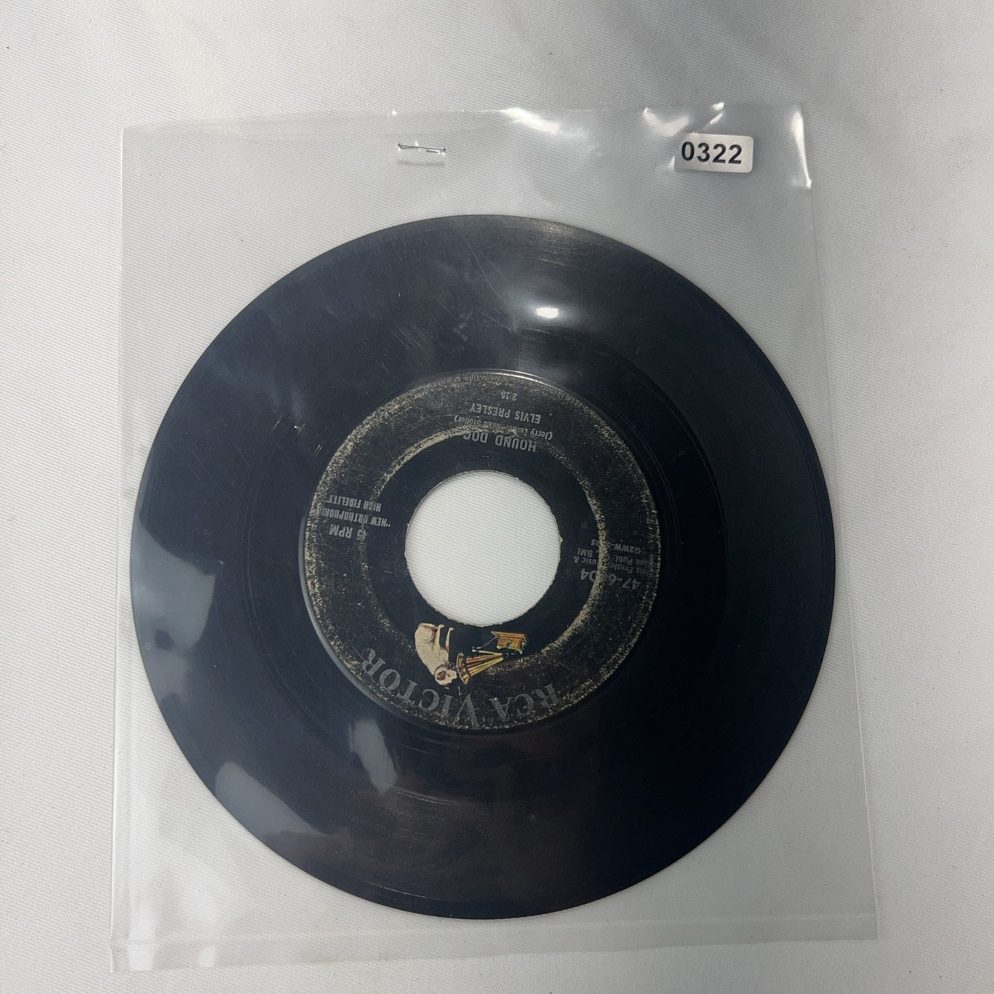 Elvis Presley Don't Be Cruel / Hound Dog 45 rpm Record 47-6604 RCA Victor Rare