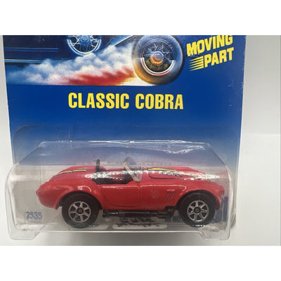 Hot Wheels Classic Cobra #31 Convertible Red 1990 Collectors Series Metal Base