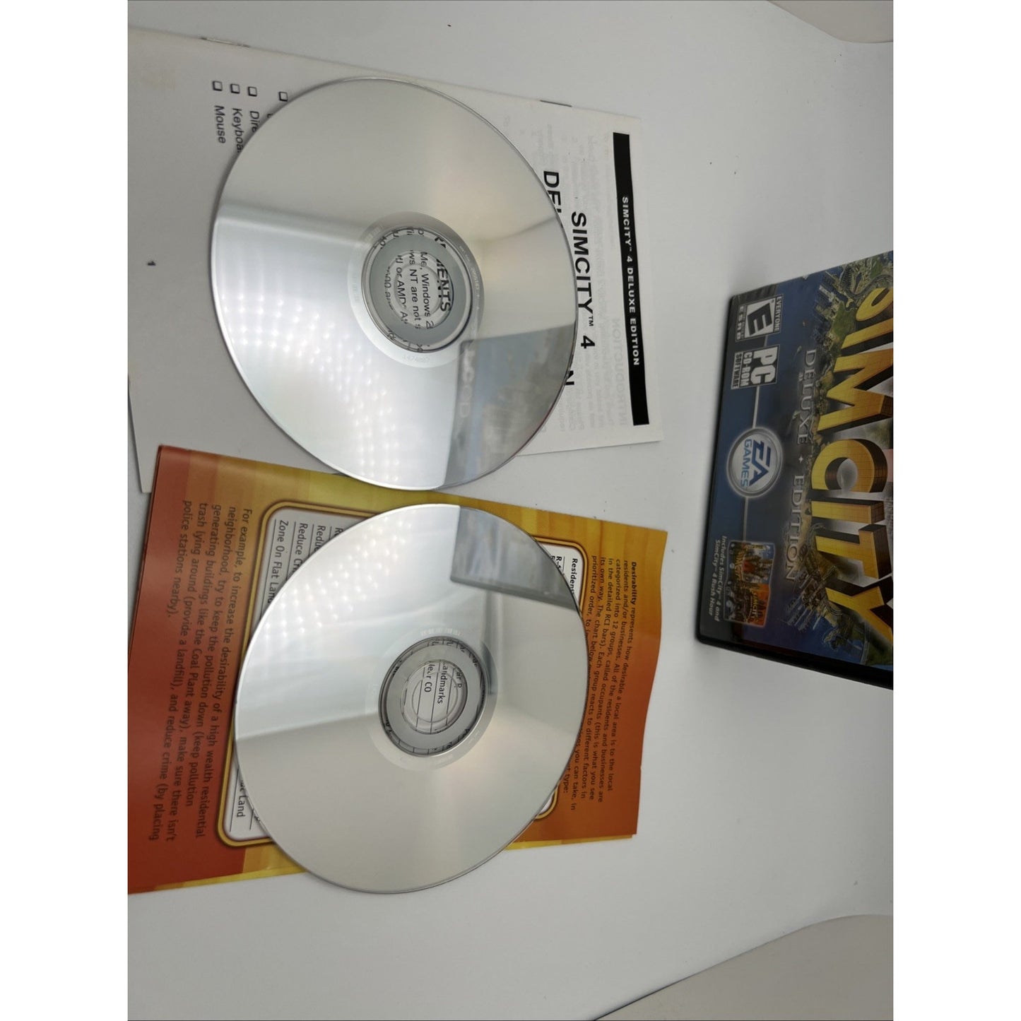 SimCity 4 Deluxe Edition (PC-CD, 2003) Big Box With Manuals And Case All Inserts