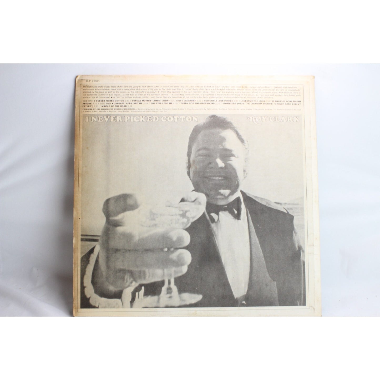 Roy Clark I Never Picked Cotton Vinyl Record Tested Used