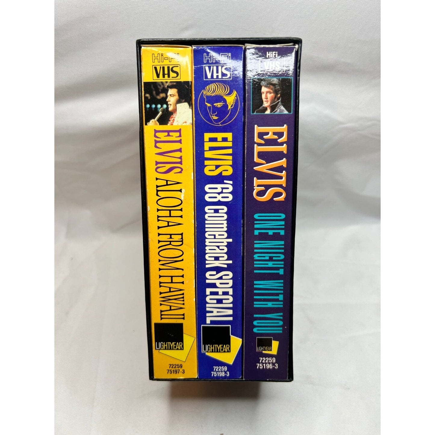 Elvis Presley The Concert Collection 3 VHS Set Tested Video Tapes Used