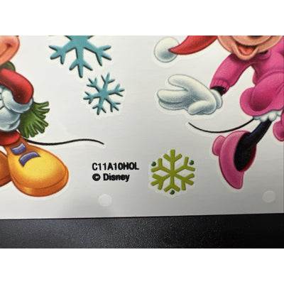 Walt Disney Mickey Mouse & Minnie Happy Holidays 10 Temporary Tattoos Christmas