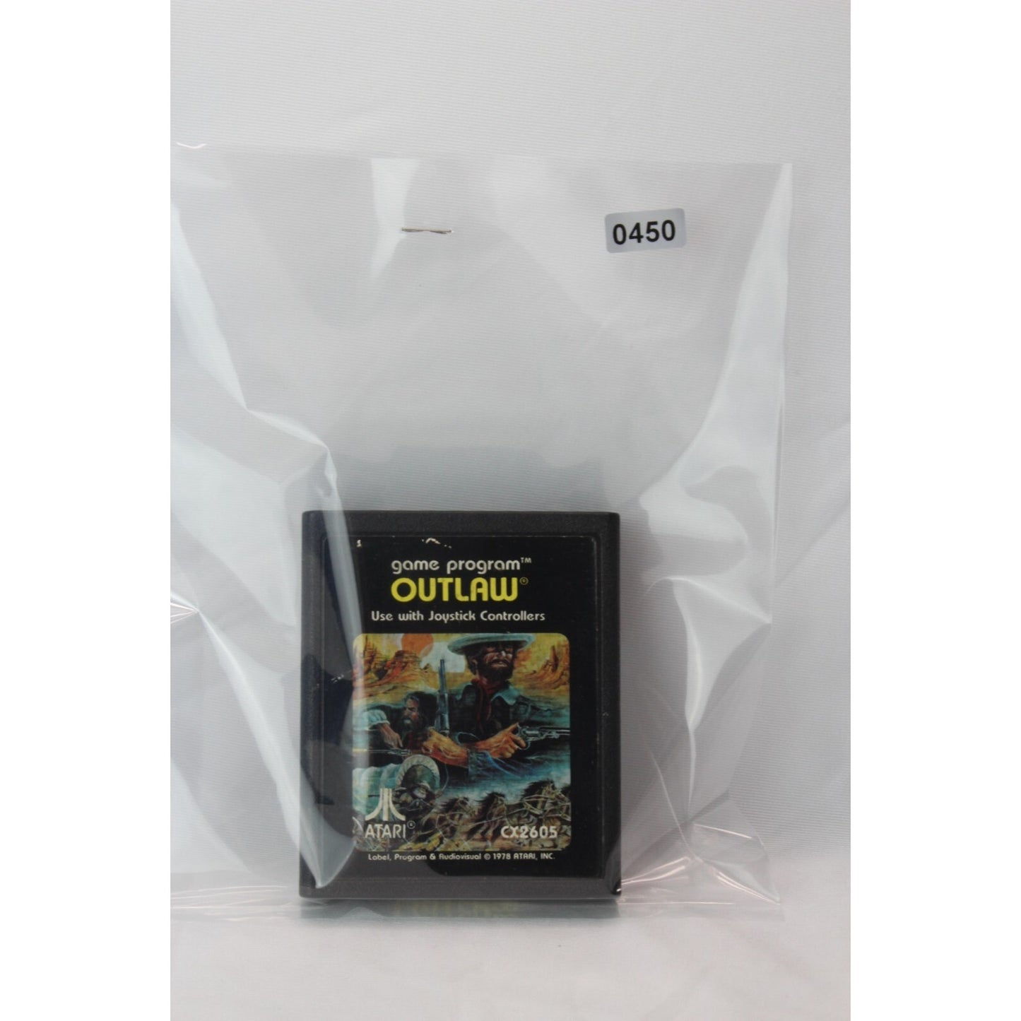 Outlaw CX2605 Atari 2600 Tested Video Game Used