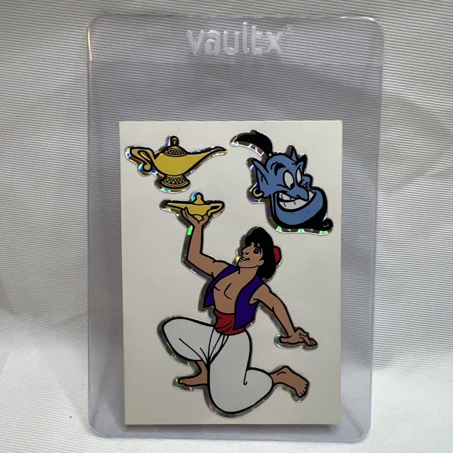 Disney Aladdin Jasmine Vending Machine Sticker Prism 1990's Vintage Genie