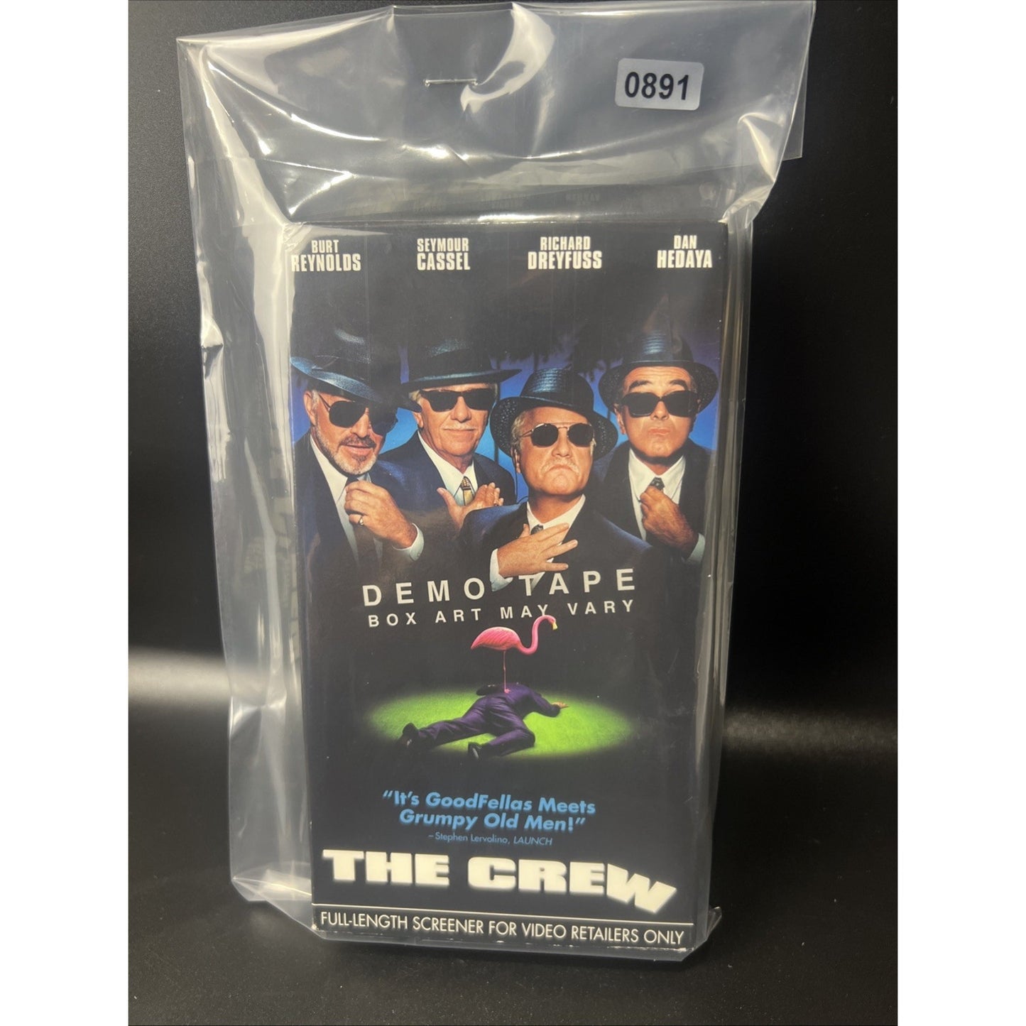 The Crew Demo Tape VHS Video Tape Movie Burt Reynolds Rare Full Length Screener