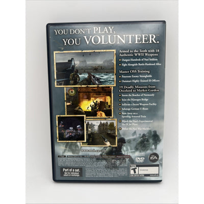 Medal of Honor Frontline PS2 PlayStation 2 War Video Game Complete With Manual