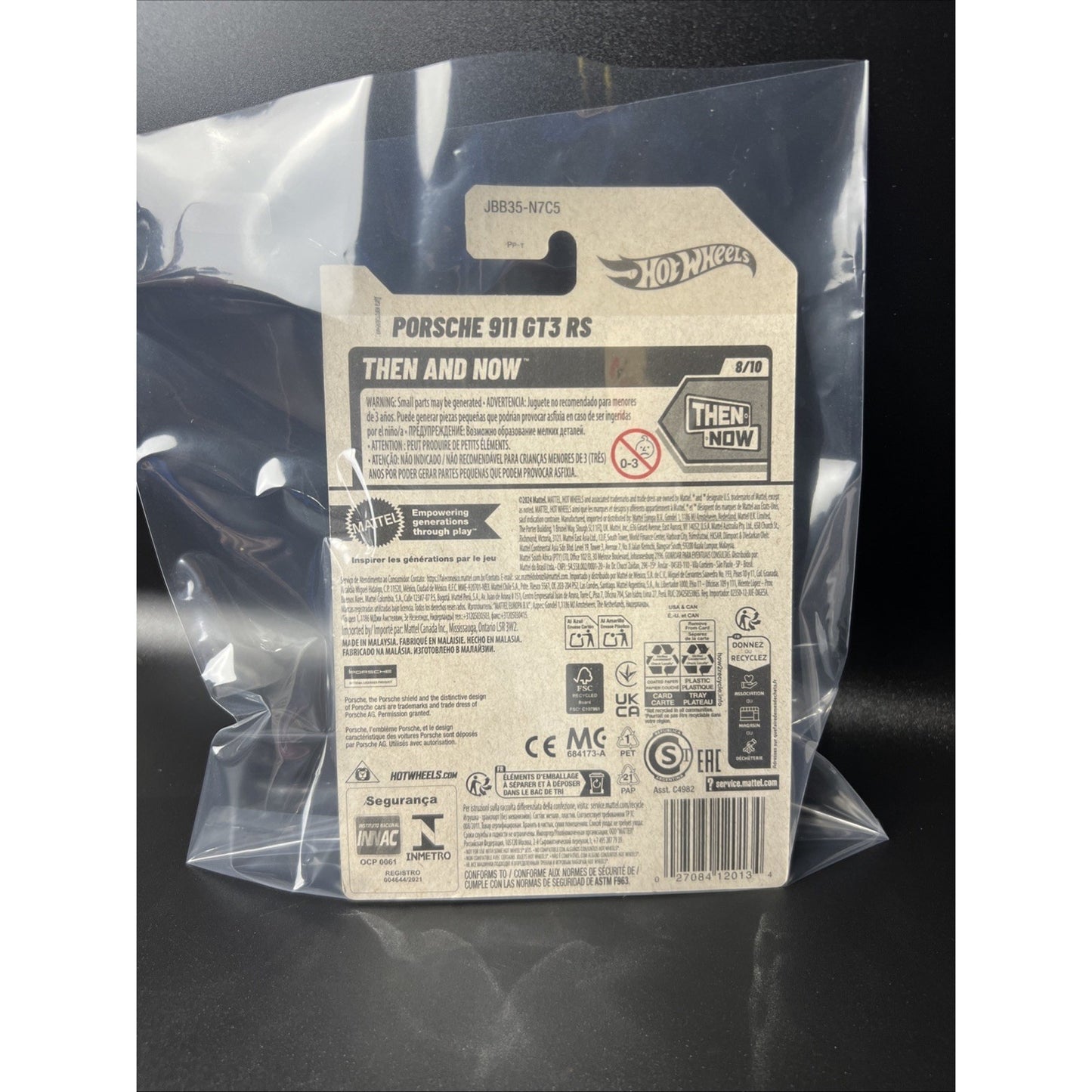 Hot Wheels 2025 New Porsche 911 GT3 RS Pink Then And Now Race Car Diecast