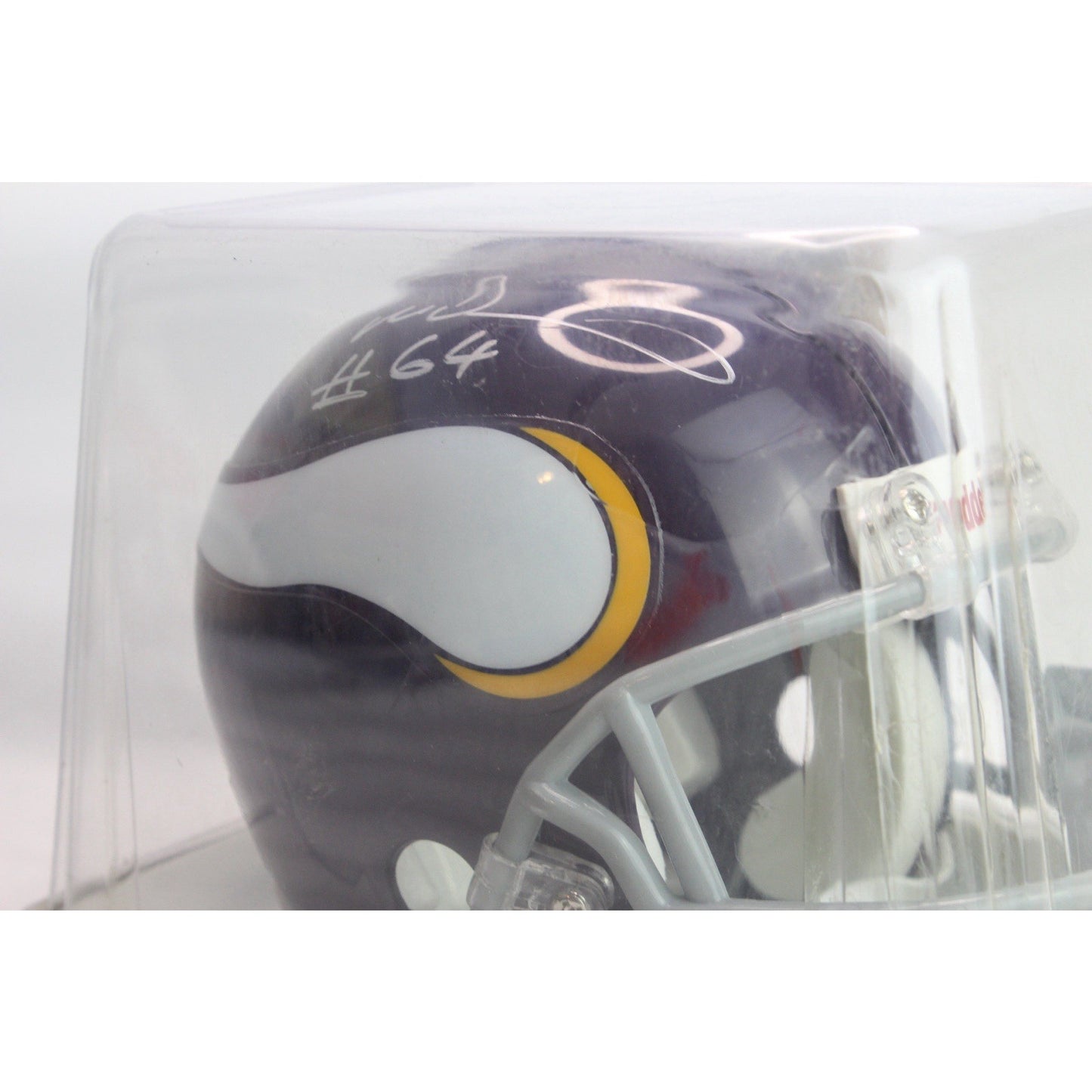 Minnesota Vikings NFL Riddell Mini Helmet Signed Autograph Randall McDonald #64