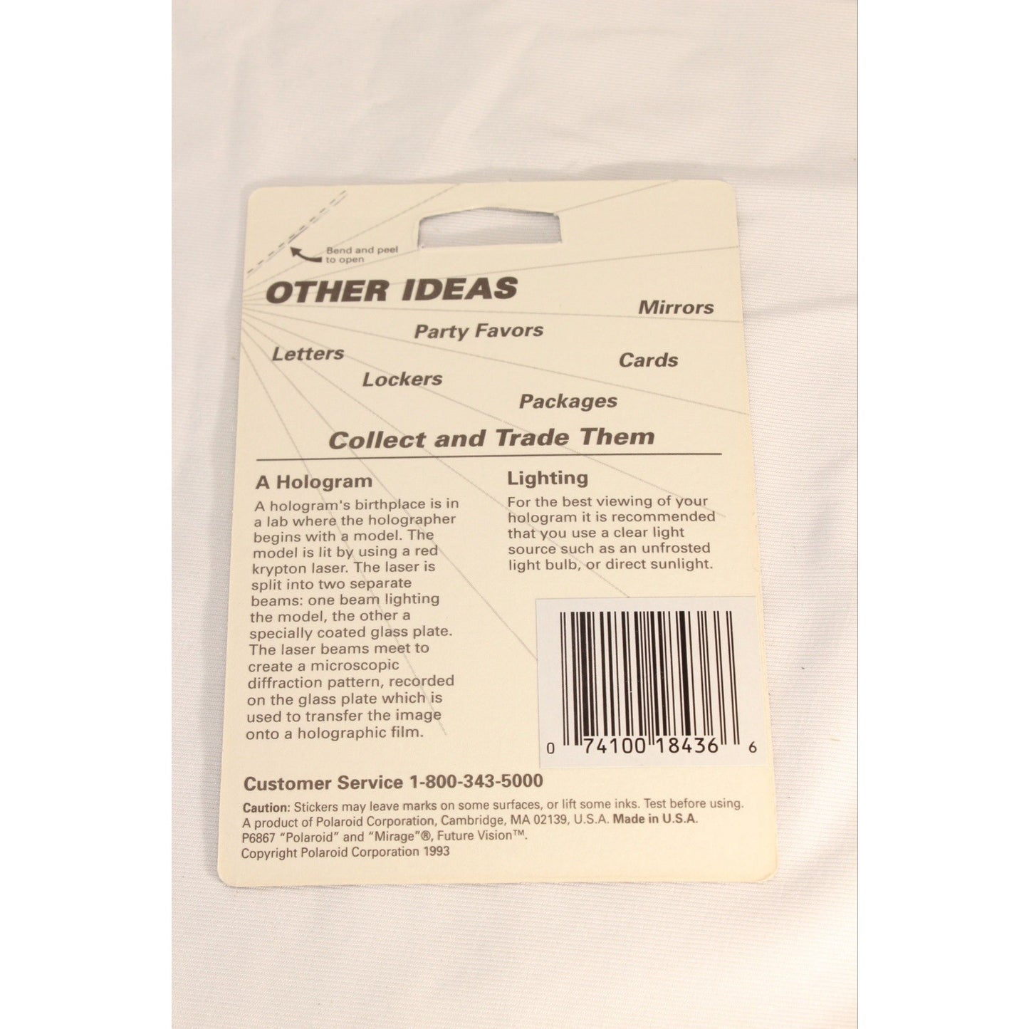 Puppy in Doghouse Future Vision Polaroid 3-D Hologram Stickers 3D Dog