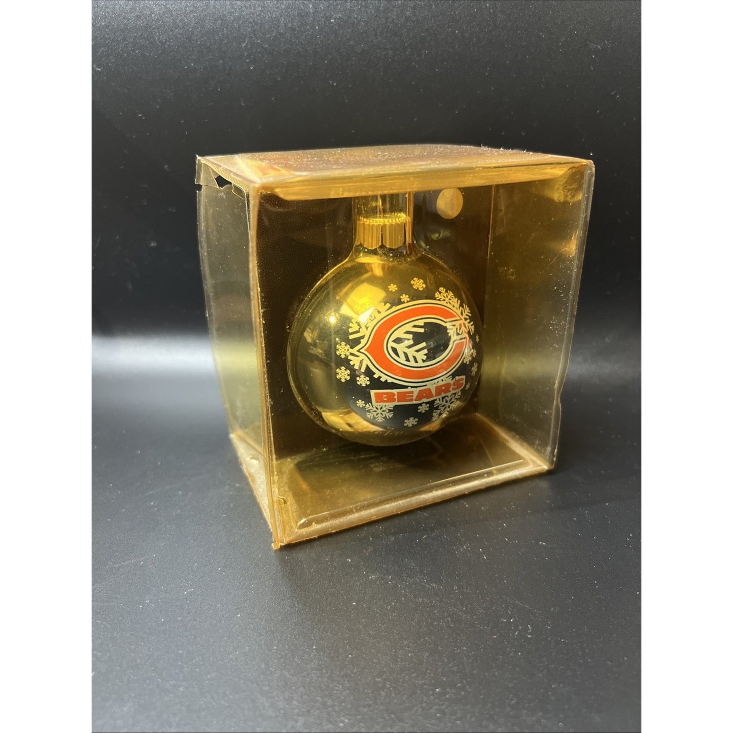 NFL Chicago Bears Sports Collectors Series Christmas Glass Ornament Football