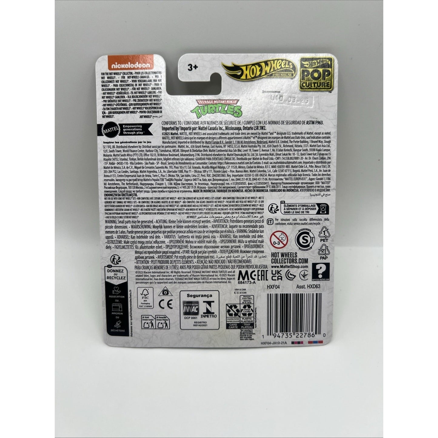 Hot Wheels Premium Pop Culture Teenage Mutant Ninja Turtles Party Wagon Van