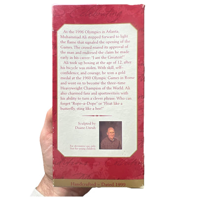 MUHAMMAD ALI - Hallmark Keepsake Ornament Vintage Rare Christmas Boxing