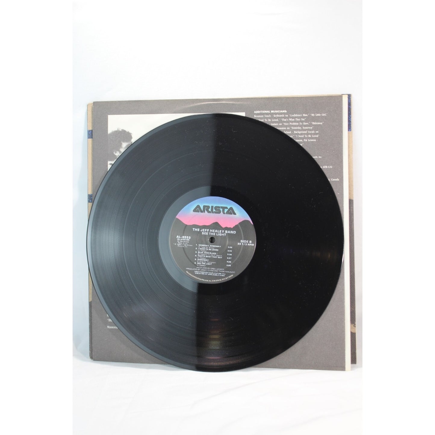 The Jeff Healey Band See the Light Record Audio Tested Video Music Album Used