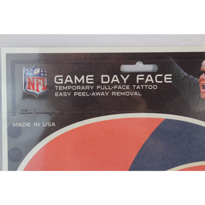 Chicago Bears Game Day Face Temporary Tattoo NFL Football Fan Peel Off Tattoos