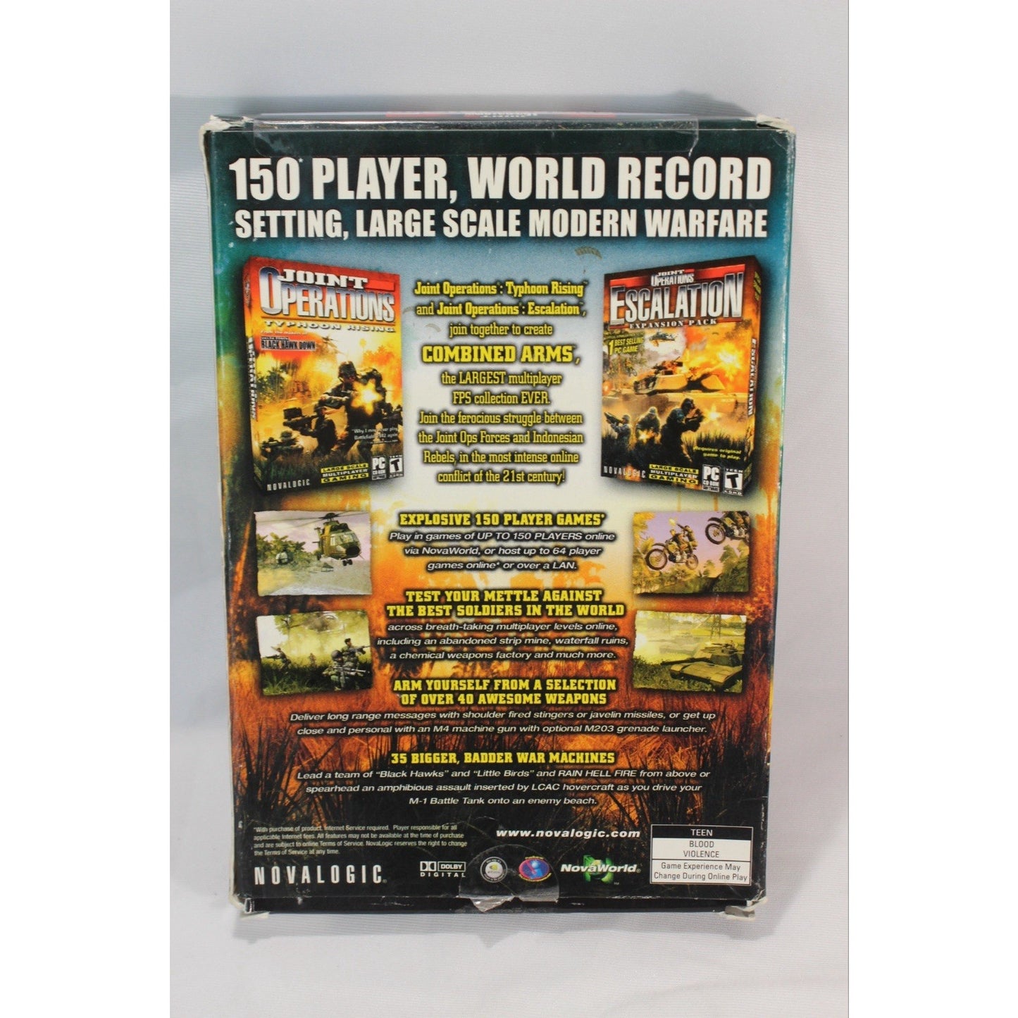 Joint Operations Combined Arms PC Tested Video Game Used FPS Shooter CD-ROM