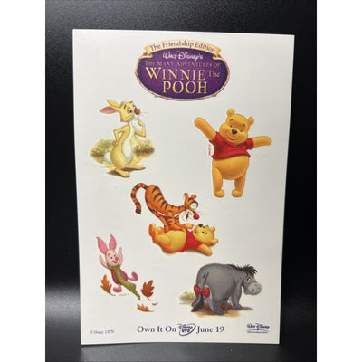 Vintage Walt Disney Winnie the Pooh Temporary Tattoos Friendship Edition 5ct