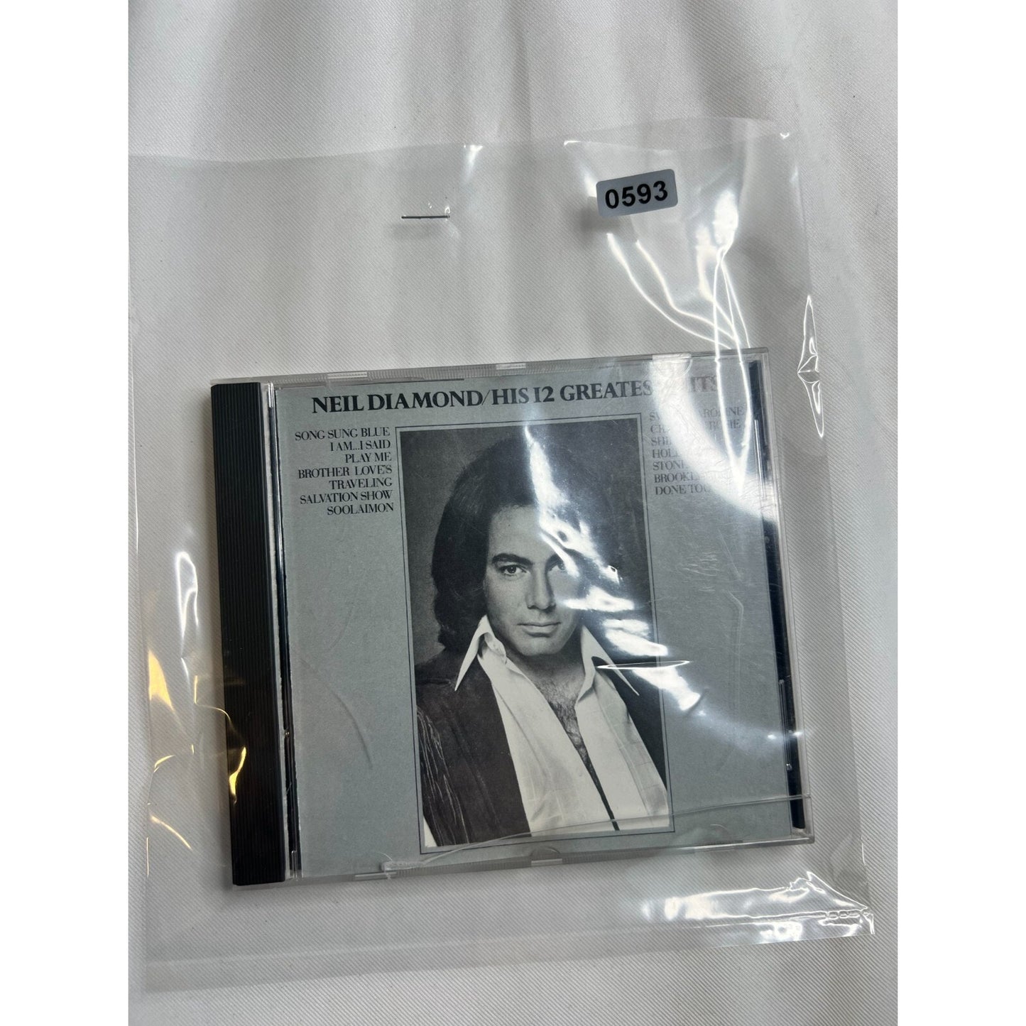 Neil Diamond-His 12 Greatest Hits Audio CD-ROM Tested Music Disc Used