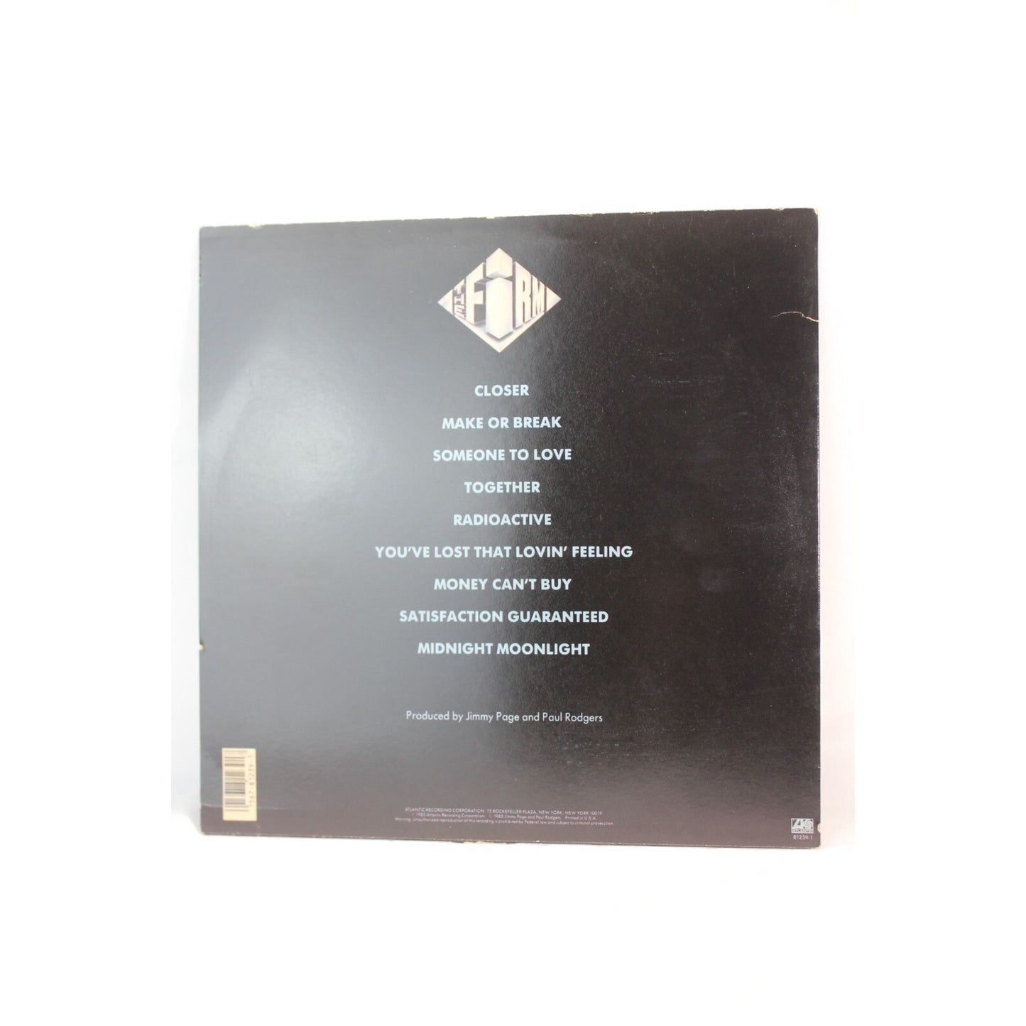 The Firm Self-Titled Record Audio Tested Video Music Album Used