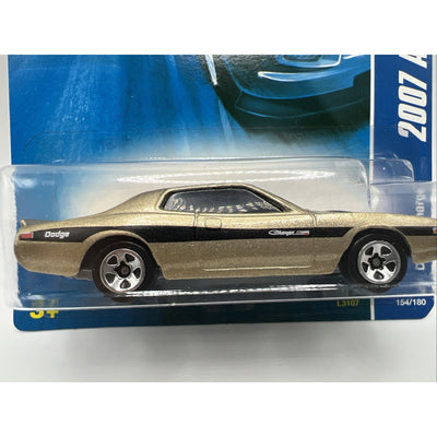 Hot Wheels Dodge Charger 2007 All Stars Gold Muscle Car Black Stripe Race Car