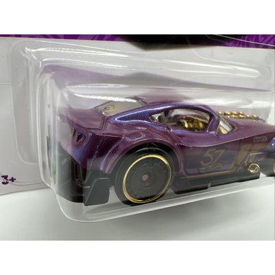 Hot Wheels 57th Anniversary Muscle And Blown #5 Purple Gold Race Car Model
