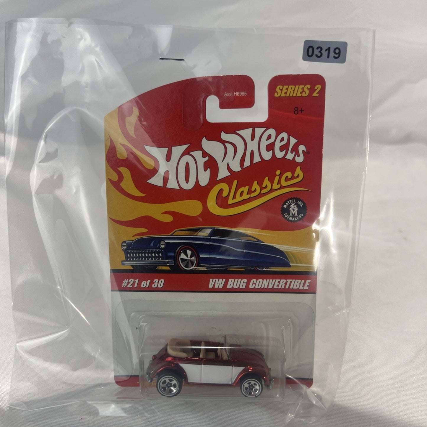 Hot Wheels Classics Series 2 VW Volkswagen Bug Convertible 21/30 Rare Red