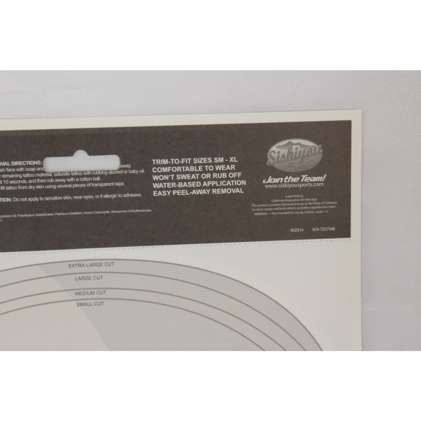 Denver Broncos Game Day Face Temporary Tattoo NFL Football Fan Peel Off Tattoos