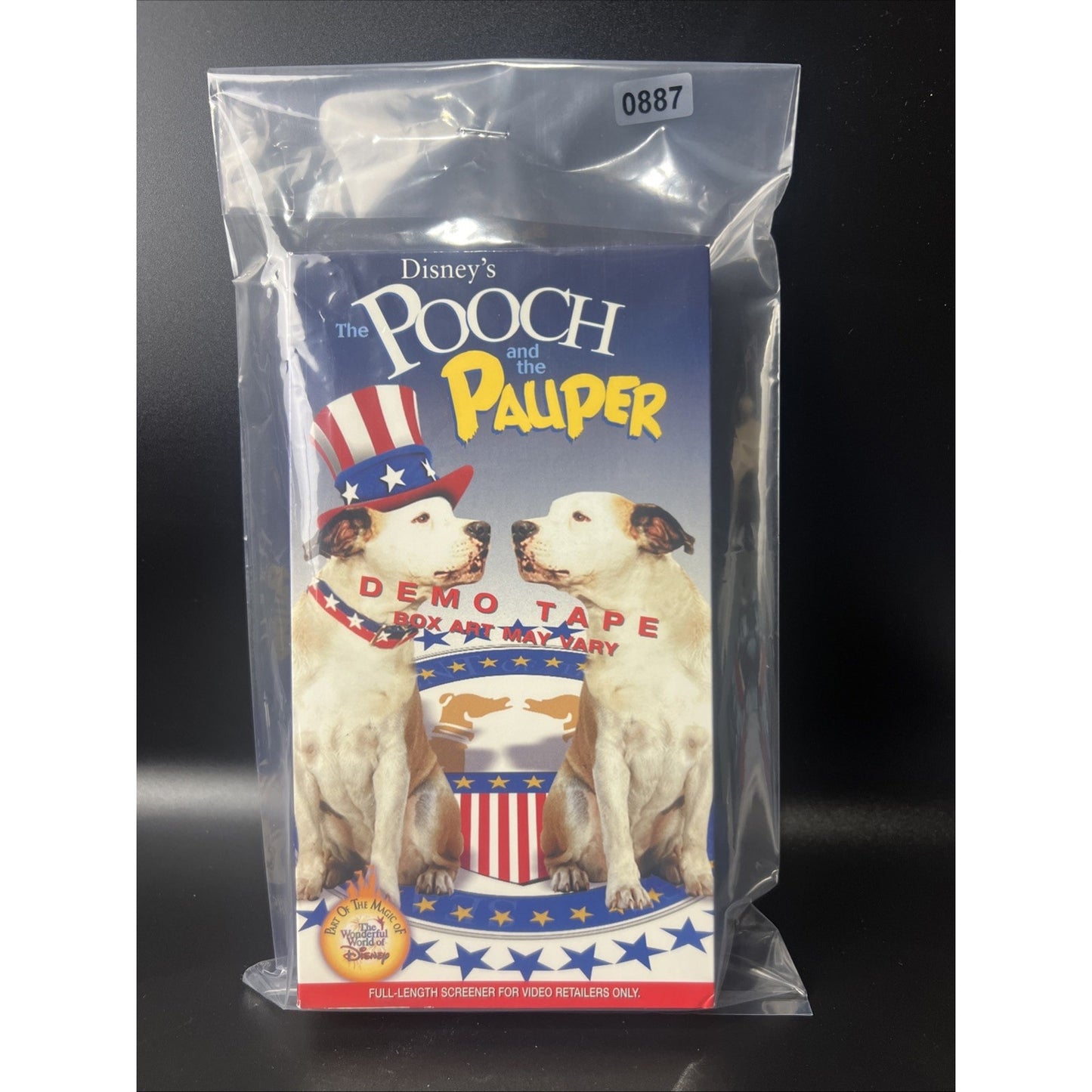 Rare DEMO TAPE Walt Disney's The Pooch and the Pauper VHS Full Length Screener