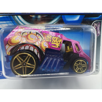 2005 Hot Wheels #113 Crazed Clowns 3/5 COOL-ONE Magenta w/Gold Pr5 Spoke Wheels