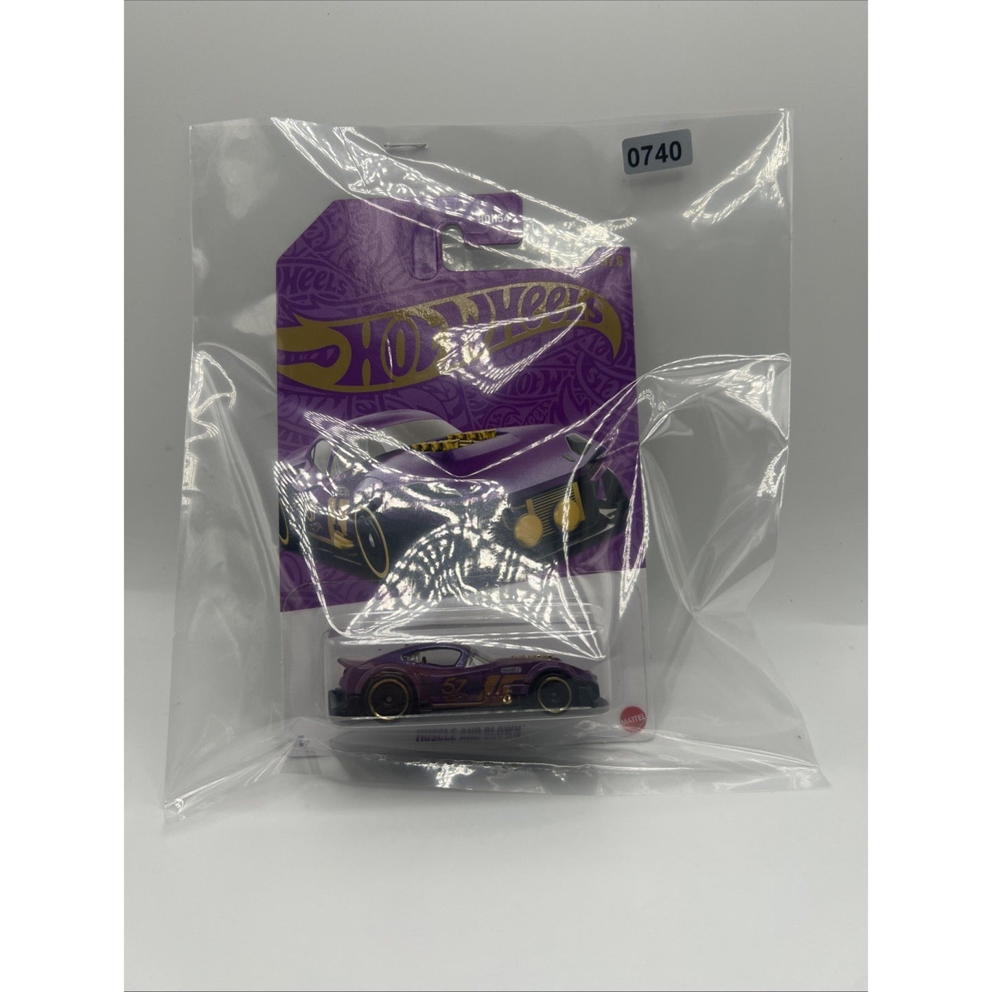 Hot Wheels 57th Anniversary Muscle And Blown #5 Purple Gold Race Car Model