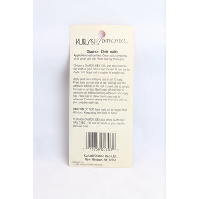 Diamon Deb Kurlash Halloween Press On Nails Vintage 1980s Black And White Ghost