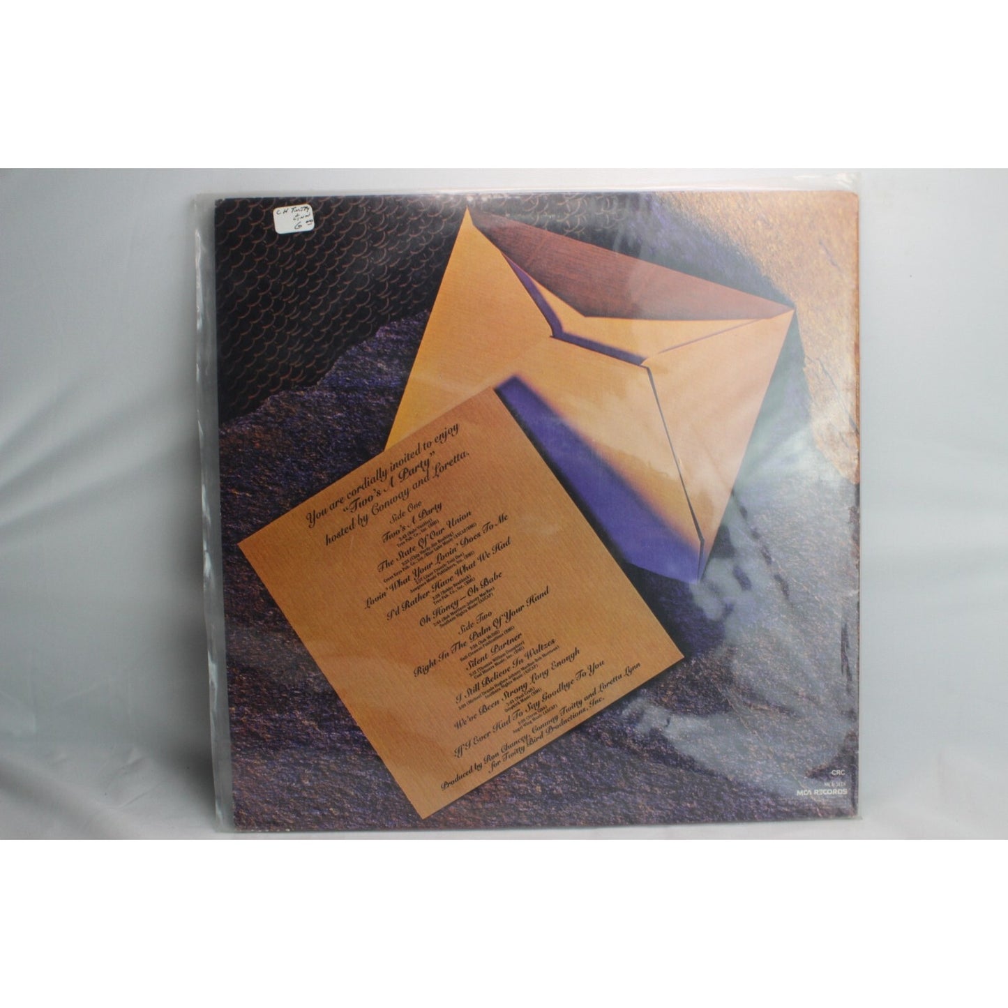 Conway Twitty Loretta Lynn Two's A Party Vinyl Record Tested Used