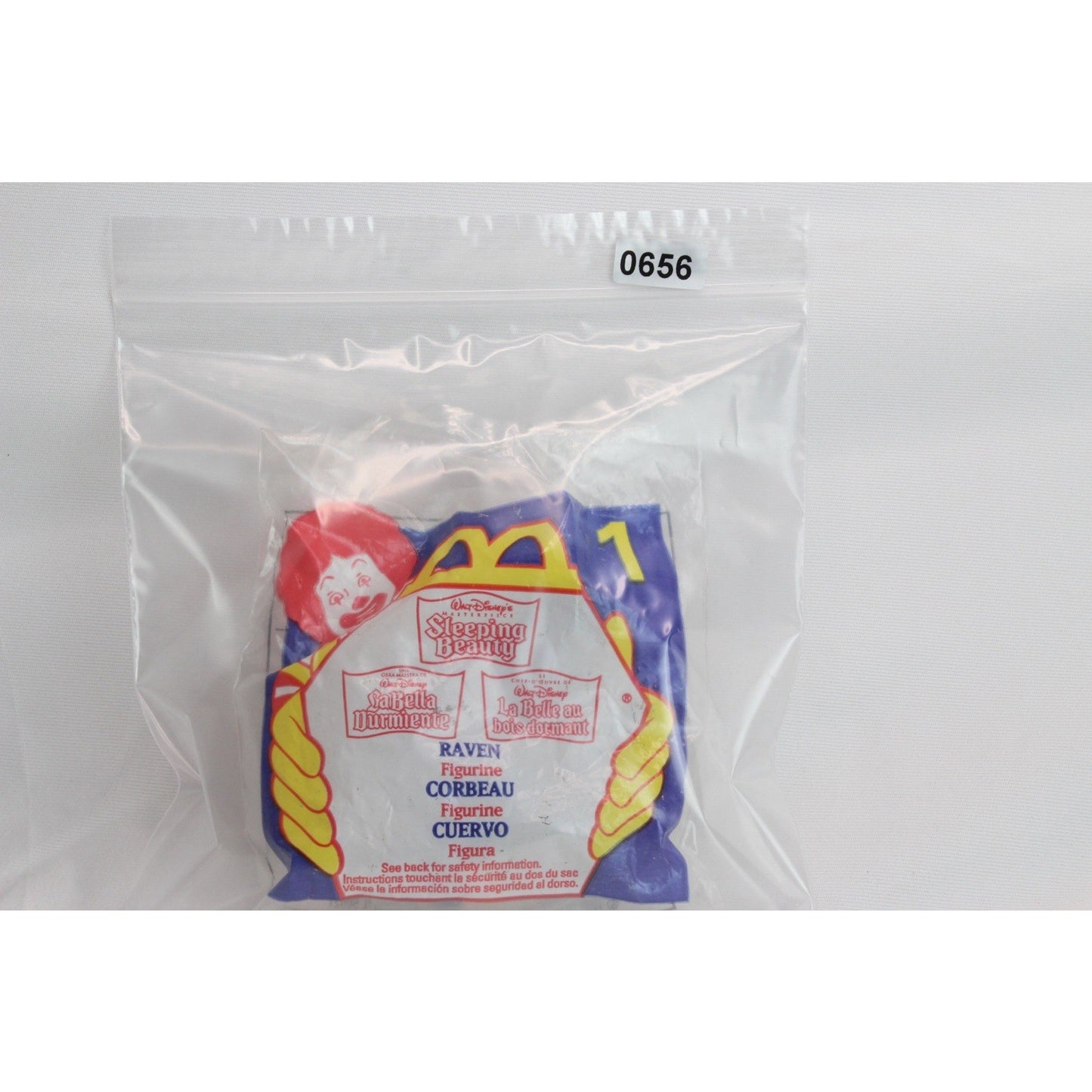 Black Raven Maleficent's Crow Disney Sleeping Beauty Figure McDonald's Toy New