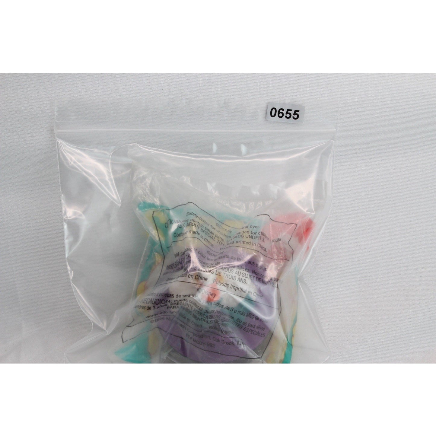 1998 McDonalds Happy Meal Toy Disney Mighty Ducks NoseDive Hockey Puck Mobile #2