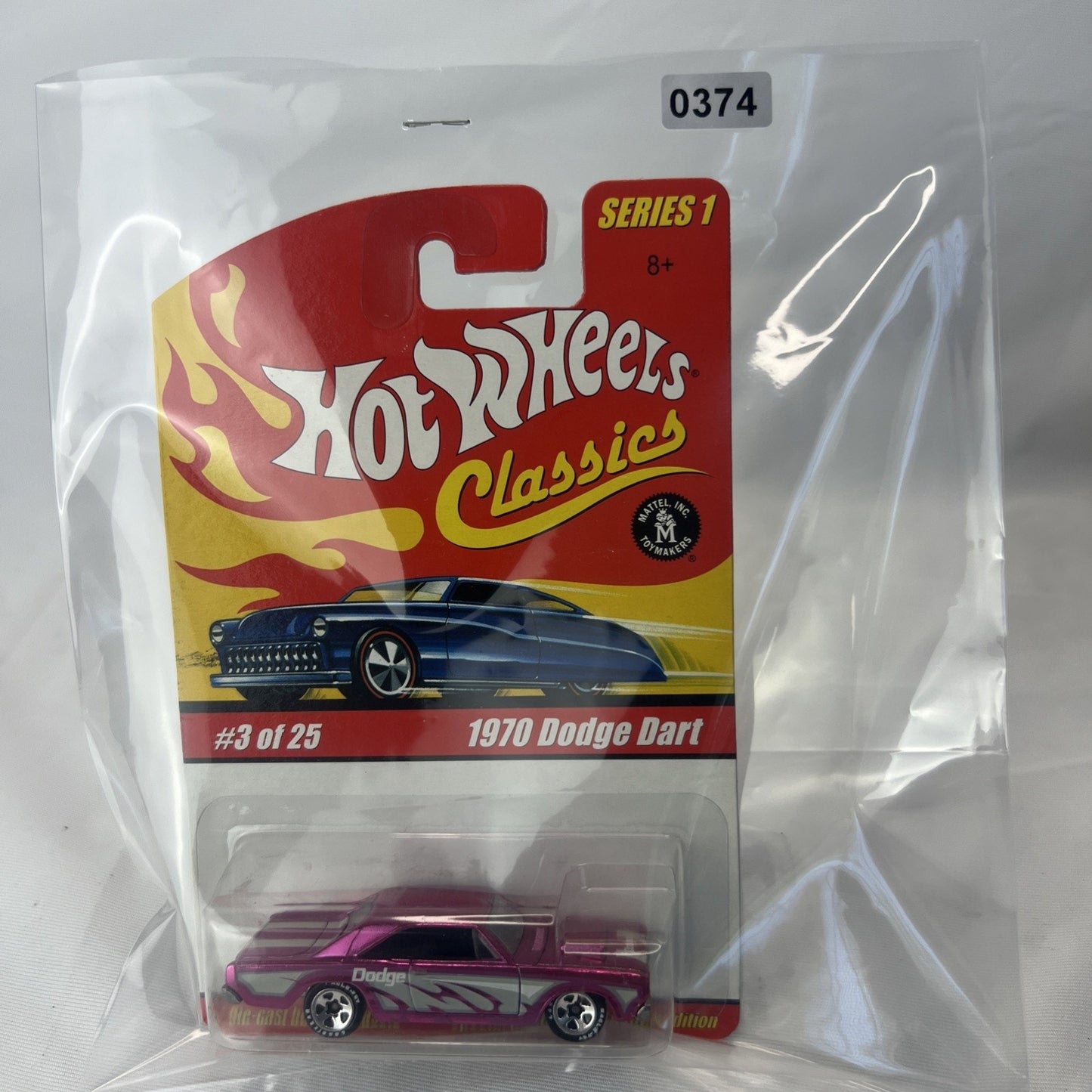 Hot Wheels Classics Series 1970 Dodge Dart Mopar Car #3 of 25 Pink Rare Diecast