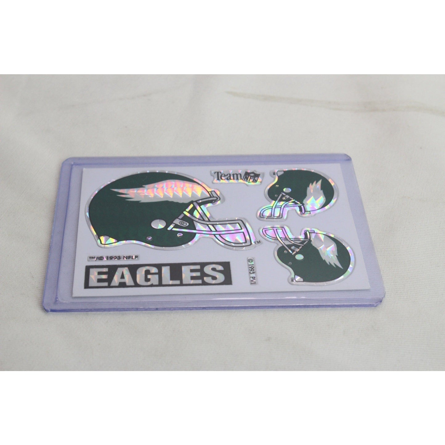 Philadelphia Eagles NFL Team 1993 Vending Machine Prism Sticker Vintage