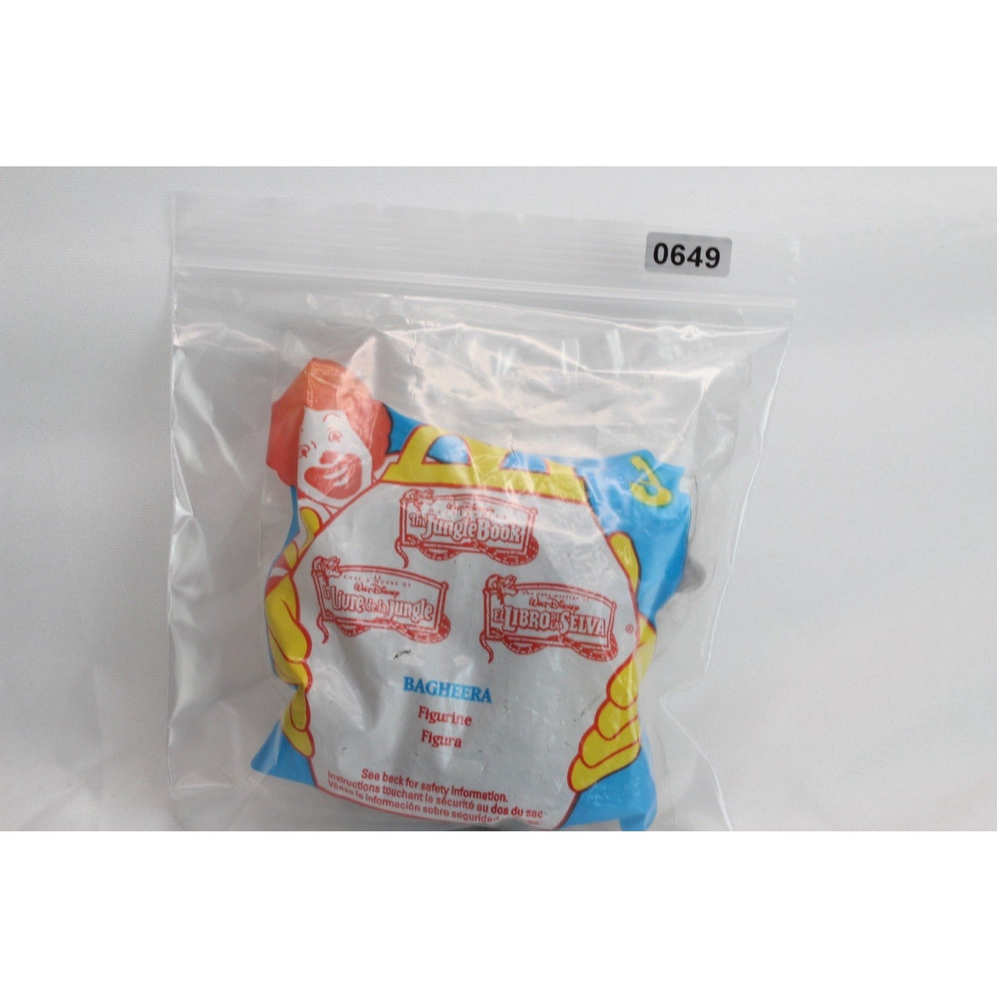 Disney's The Jungle Book McDonalds 1997 Bagheera Black Panther New Sealed Toy