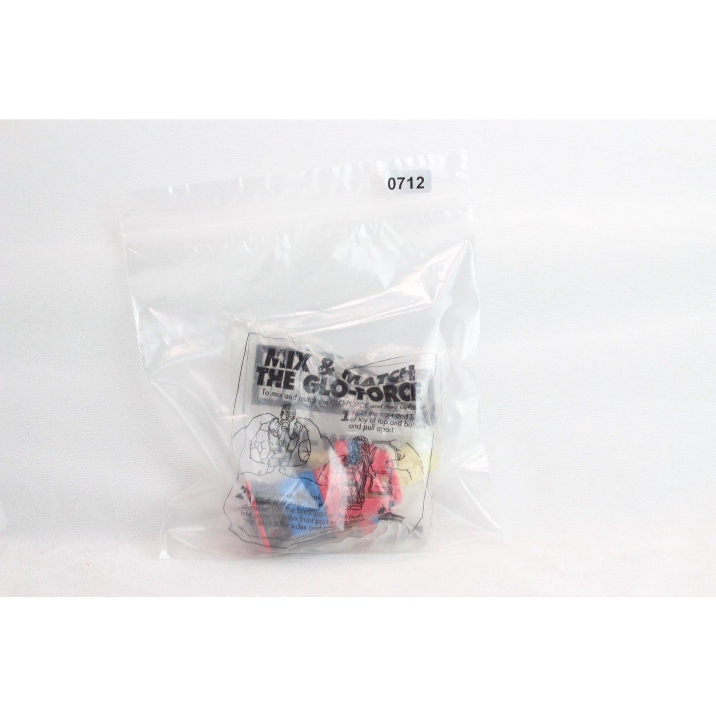 Vintage 1995 Burger King Toys Glo-Force Boomer Figure Glow in the Dark