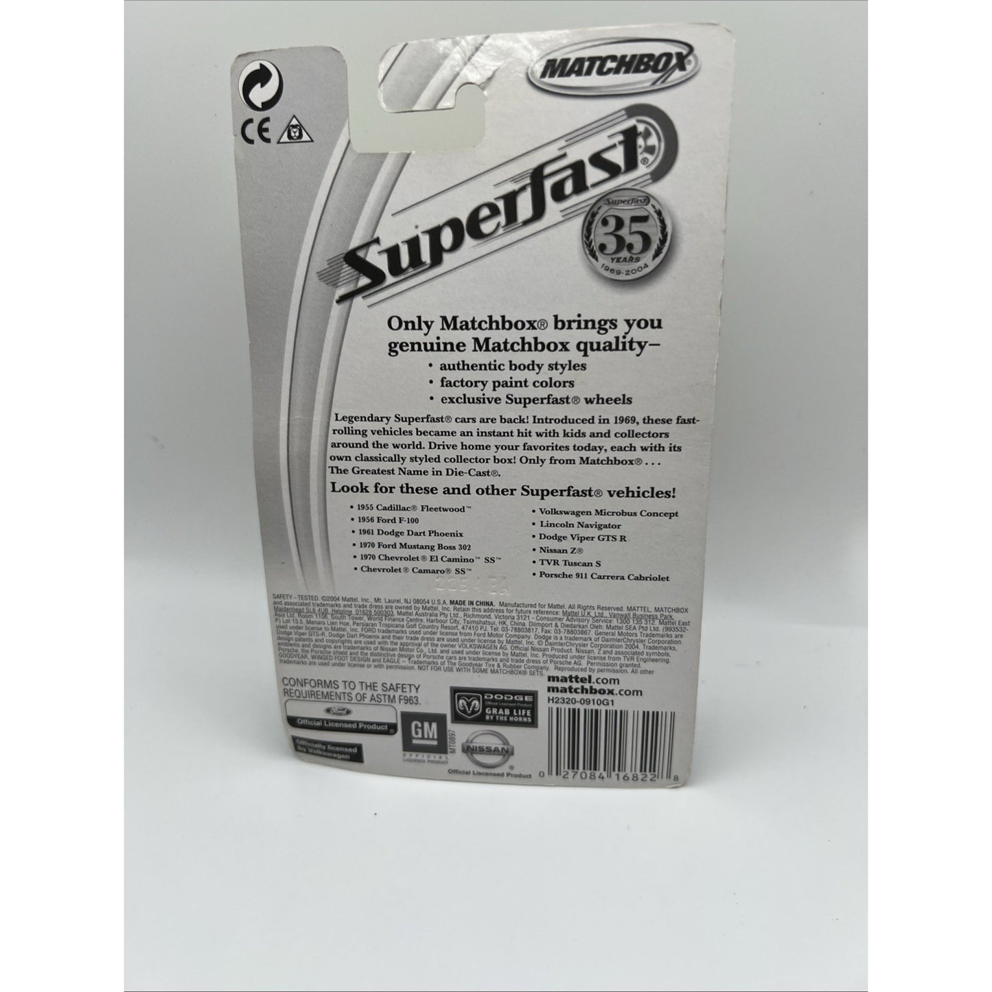 Matchbox Superfast 35th Anniversary #27 1961 Dodge Dart 1/64 Red Convertible