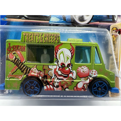 2003 Hot Wheels #99 Crazed Clowns 5/5 Tropicool Green Blue Pr5 Spoke Wheels