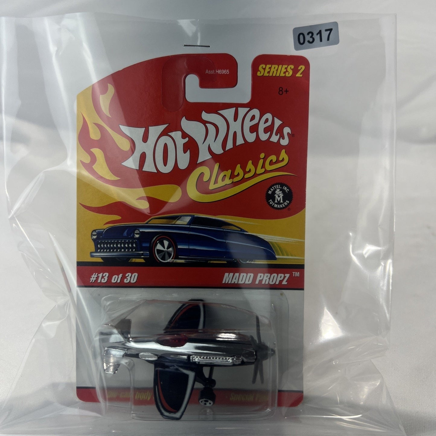 Hot Wheels Classics Series #2 MADD PROPZ silver and blue #13 of 30 H6965