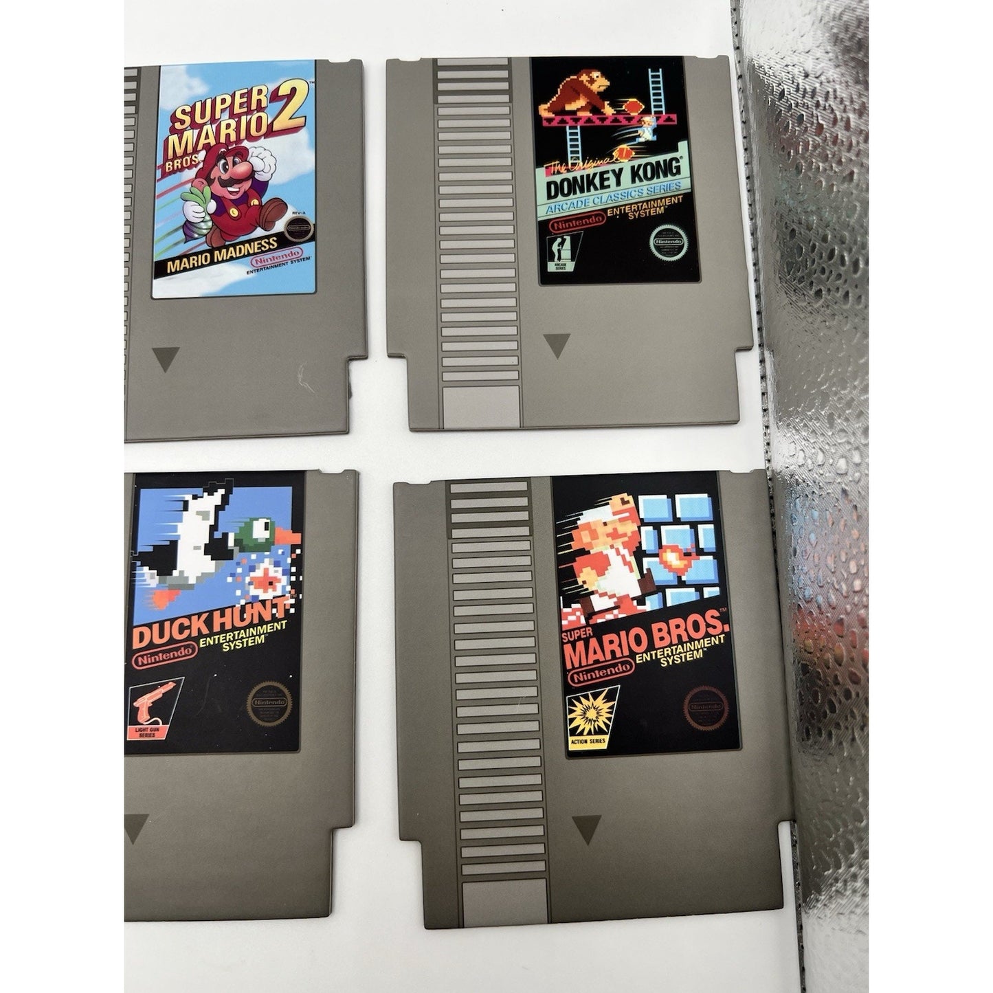 Nintendo Official NES 8 Coasters Super Mario Metroid Zelda Donkey Kong New Game