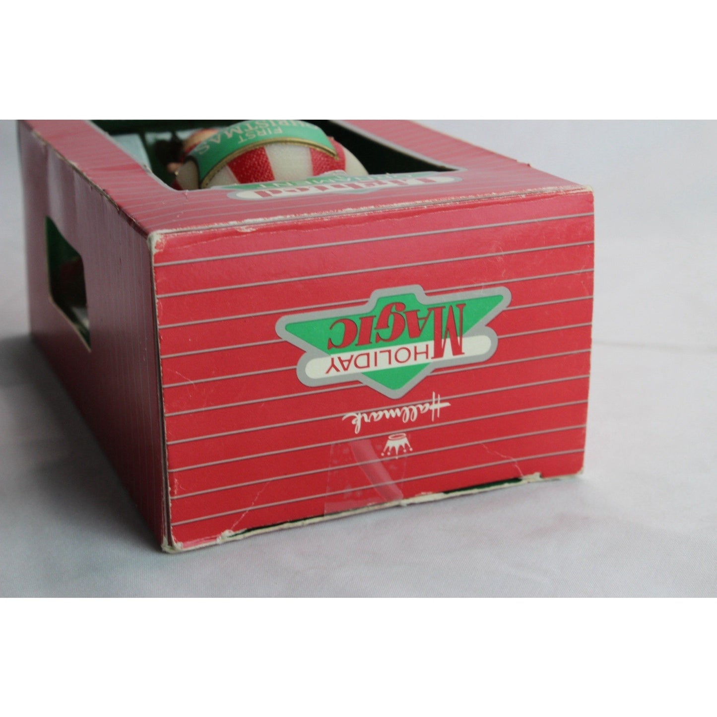 1986 Hallmark Cards Lighted Ornament First Christmas Together Hot Air Balloon